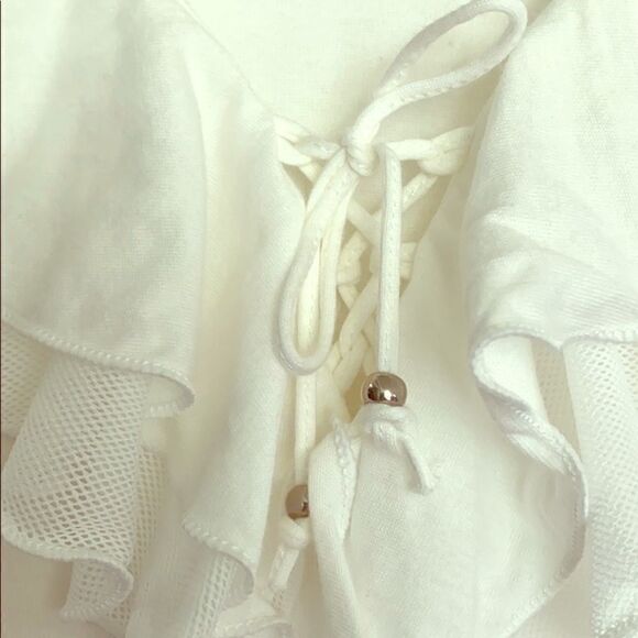 Chaps ruffled neckline knit NWOT 🌿 - Picture 6 of 6